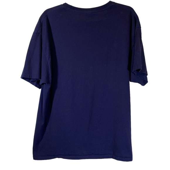 WEST VIRGINIA UNIVERSITY MOUNTAINEERS sz XL spell out graphic crew neck t-shirt - Picture 2 of 5